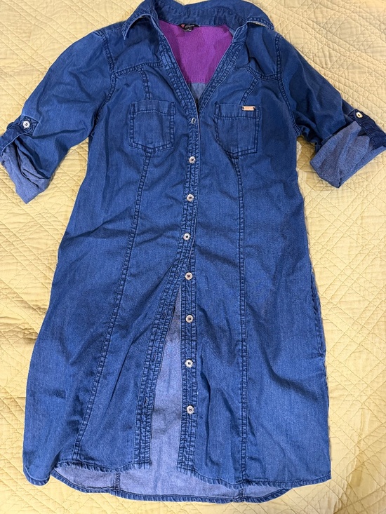 Guess Dresses & Skirts - Guess Denim Shirt Dress Size XS